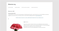 Desktop Screenshot of bloemen.org