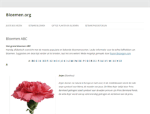 Tablet Screenshot of bloemen.org