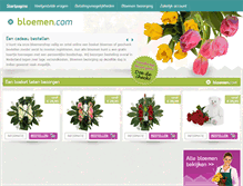Tablet Screenshot of bloemen.com